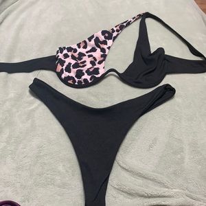 Cheetah print swimsuit